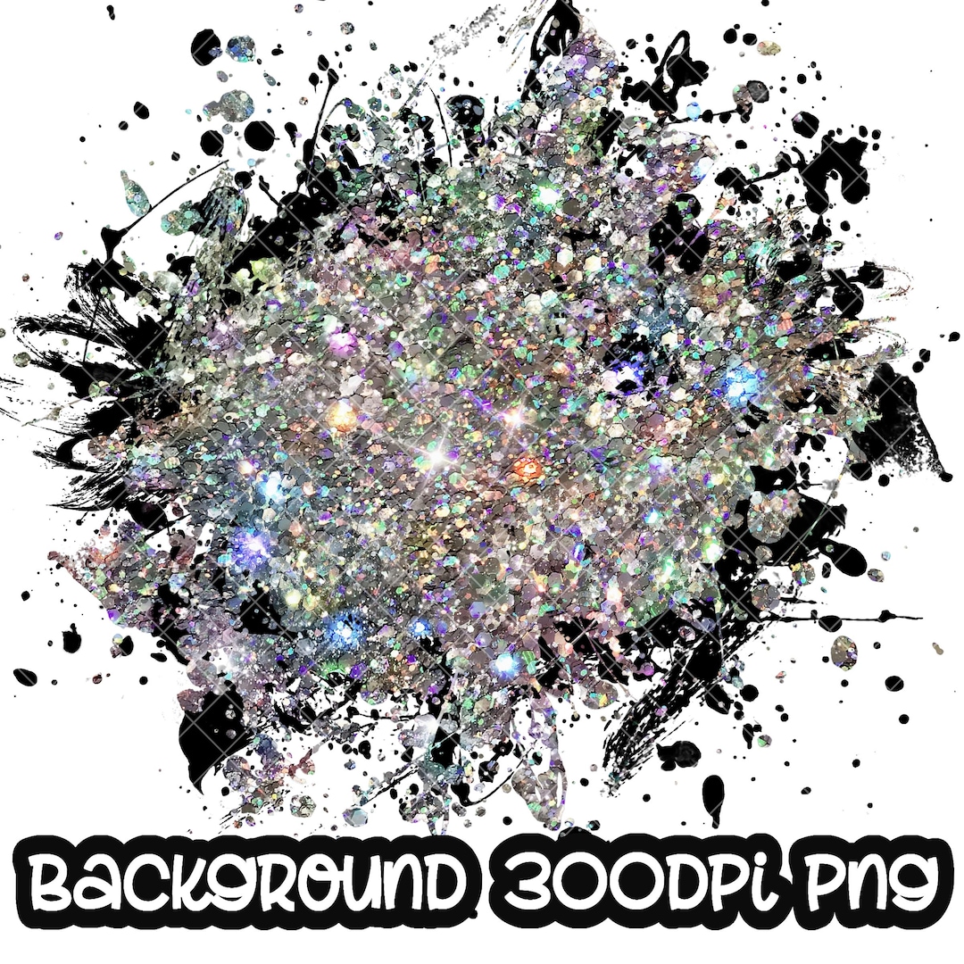 Background Paint Splatter Glitter Silver Black | Splash Frame ...
