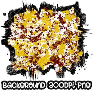 Background Maroon and Yellow Power Wash Add School Logo I Splash Frame | Splatter Background | Sublimation PNG