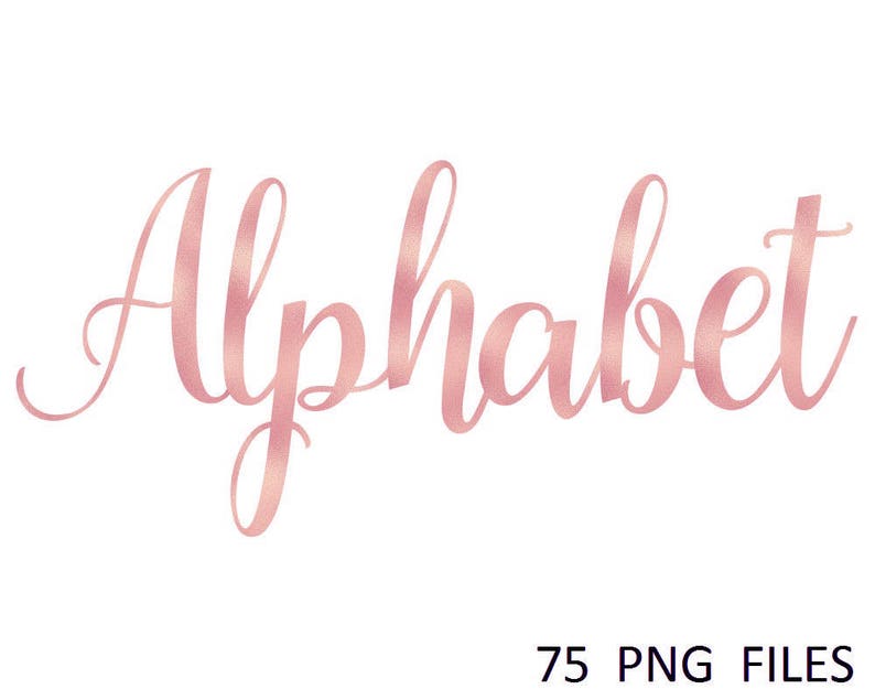 Pink Foil Alphabet PNG Letters cards invitationsrt Buy 3 for 9 USD Font Digital clipart Pink Alphabet Clip art