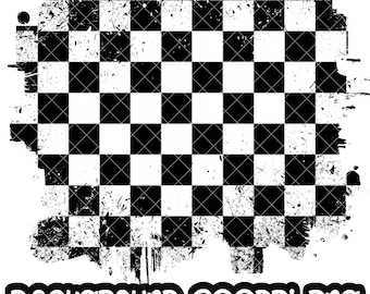 Bandera a cuadros de fondo / Bandera a cuadros desgastada Grunge / Marco salpicado / Fondo salpicado / Sublimación PNG