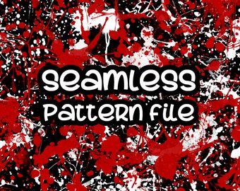 Splatter Background Seamless Pattern, Black Red Splash Paper Background Download Free Commercial Use JPG