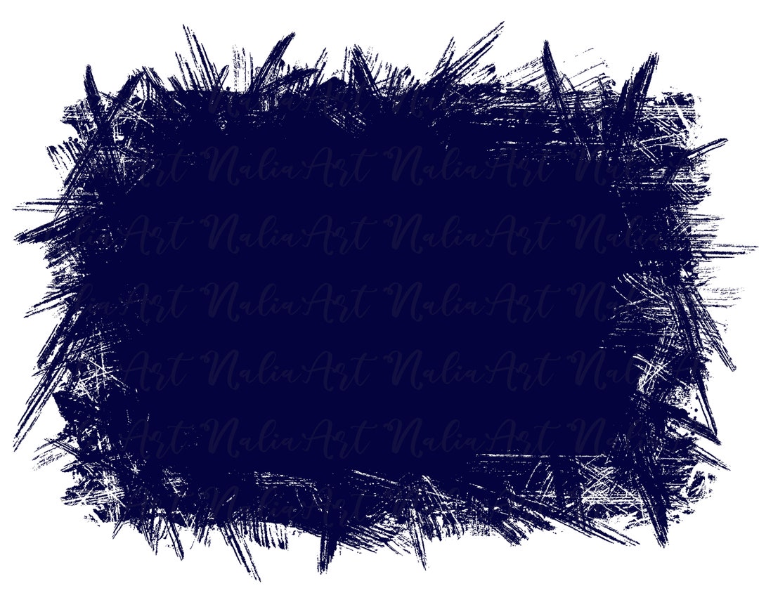 Frame Splatter Dark Blue Background Printable Artwork Splash Frame