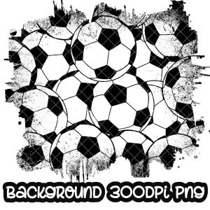 Hintergrund Fußball | Beunruhigter Druck Fußball Splash Rahmen | Splatter Hintergrund | Sport Hintergrund | Sublimation PNG