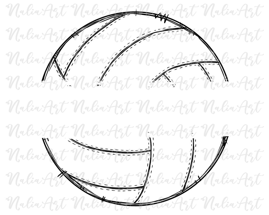 Volleyball Sublimation Design PNG Sport Clip Art Sport - Etsy