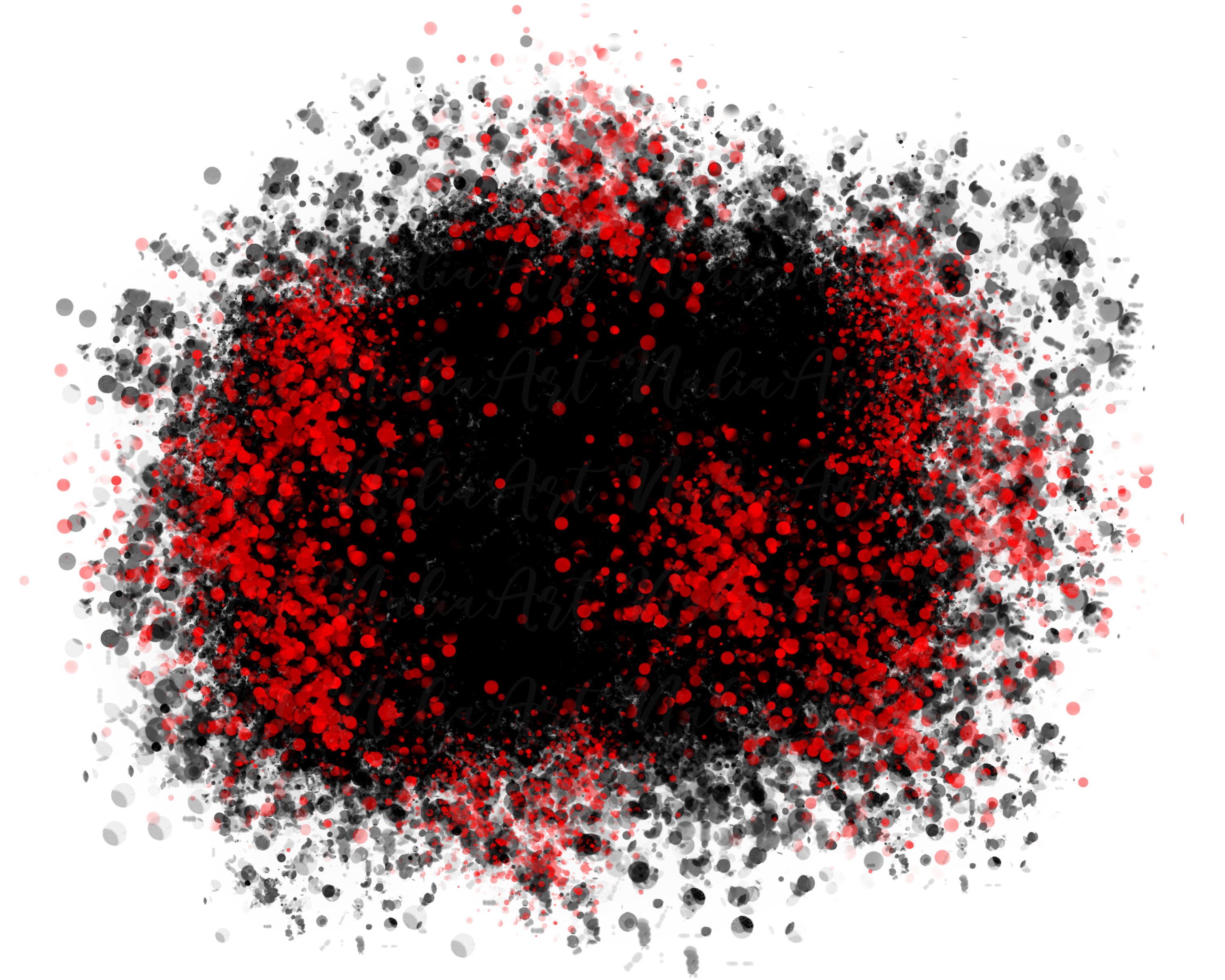 Background Paint Splatter Black Red Splash Frame Splatter Background