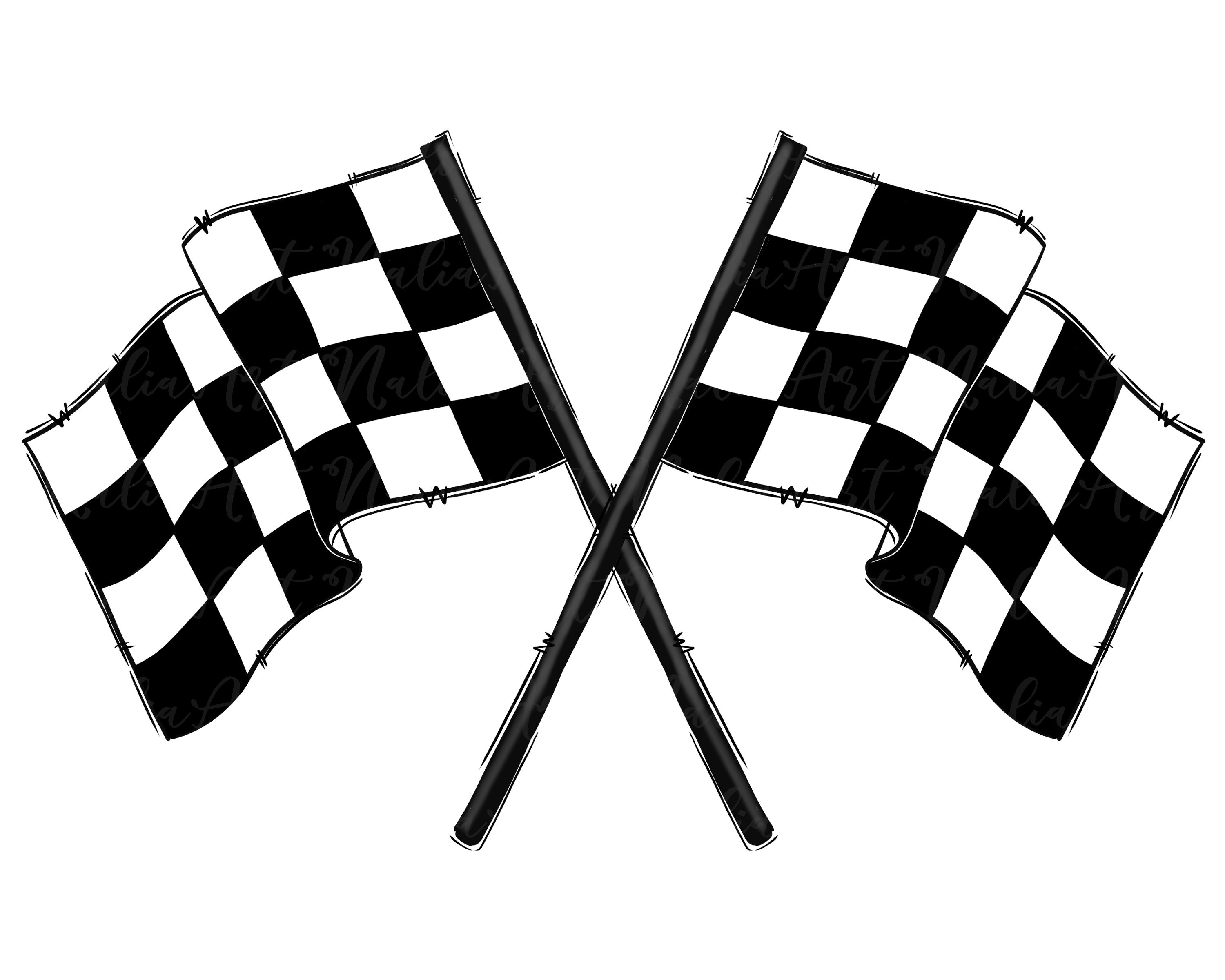 Racing Flags Checkered Flag Racing Flags PNG Sublimation Etsy