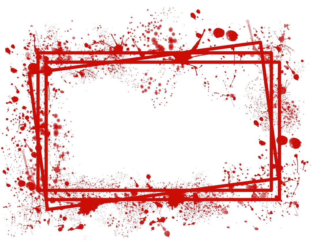 Frame Splatter Red Background Printable Artwork Splash Rectangle Frame