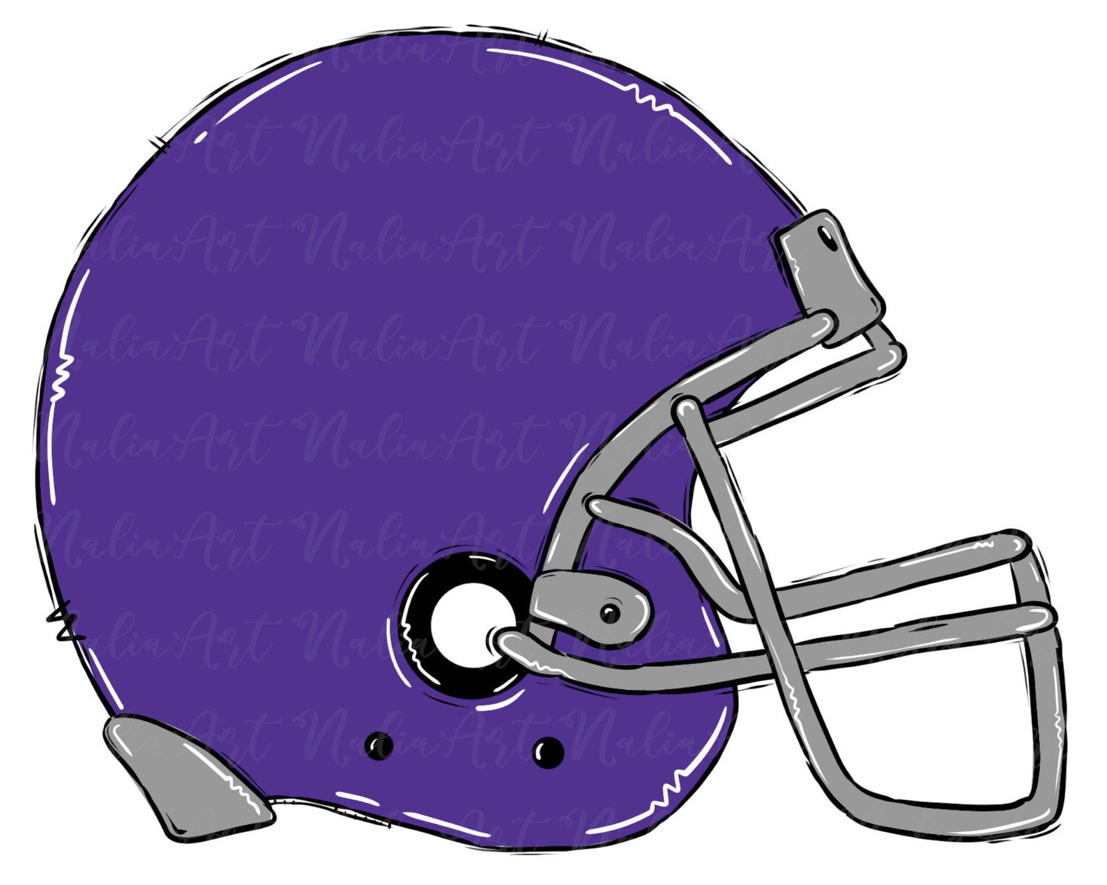 Helmet Football Purple Digital Download Sublimation Game Time Etsy