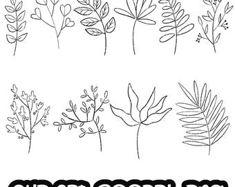 Leaves Doodles Clip art Leaf Watercolor Clipart PNG