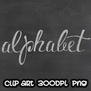 Chalkboard Alphabet Clip art, Chalk Digital clipart, Font, Letters cards, numbers, invitationsrt, PNG