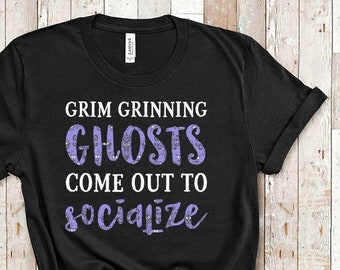 Haunted Mansion Disney Shirt | Disney Halloween Matching Shirts | Grim Grinning Ghosts Disney T Shirts | Disney World Vacation Family Shirts