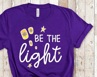 Rapunzel Disney Shirt | Tangled Disney Princess Shirts | Be the Light Lanterns Inspirational T Shirts | Disney World Disneyland Family Shirt