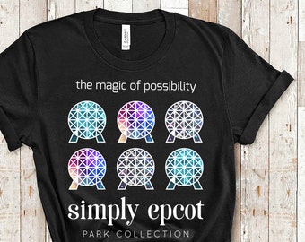 Disney Epcot Shirt | Retro Disney World Family Matching Tee | Disney Vacation Trip Tshirt | Vintage Spaceship Earth Future World T-Shirt