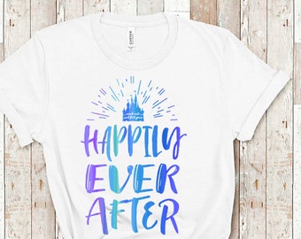 Happily Ever After Disney Shirt | Disney Wedding Honeymoon Matching Shirts | Disney World Family Shirts | Disney Bride Vacation Shirt Gift