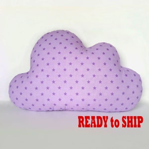 LISTO PARA ENVIAR - Almohada de nube - Decoración de la guardería estrella - Accesorios del dormitorio de los niños - Cojín decorativo - Almohada de tiro para niños - Baby Keepsake