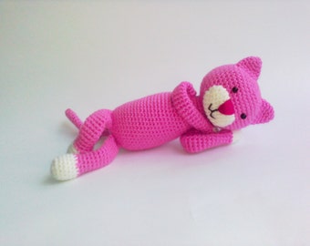 Amineko Crochet Cat: Handmade Cotton Amigurumi Toy