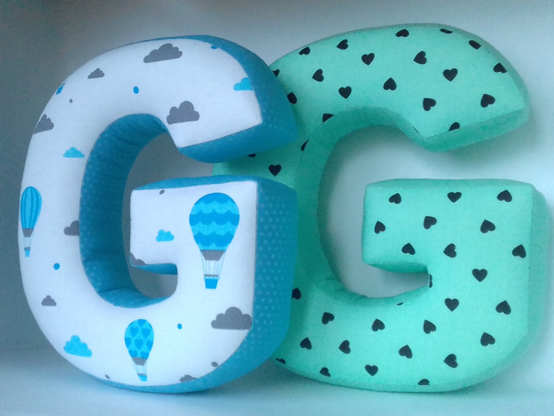 Letter G pillow Christmas gift Fabric letter Nursery decor Etsy