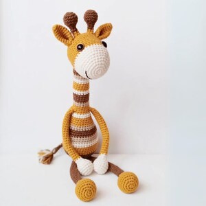 Cute Giraffe Toy • Adorable Baby Room Decor • Perfect Crochet Baby Gift • Baby Shower Gift • New Baby Gift • Soft Amigurumi • Trendy toy image 2