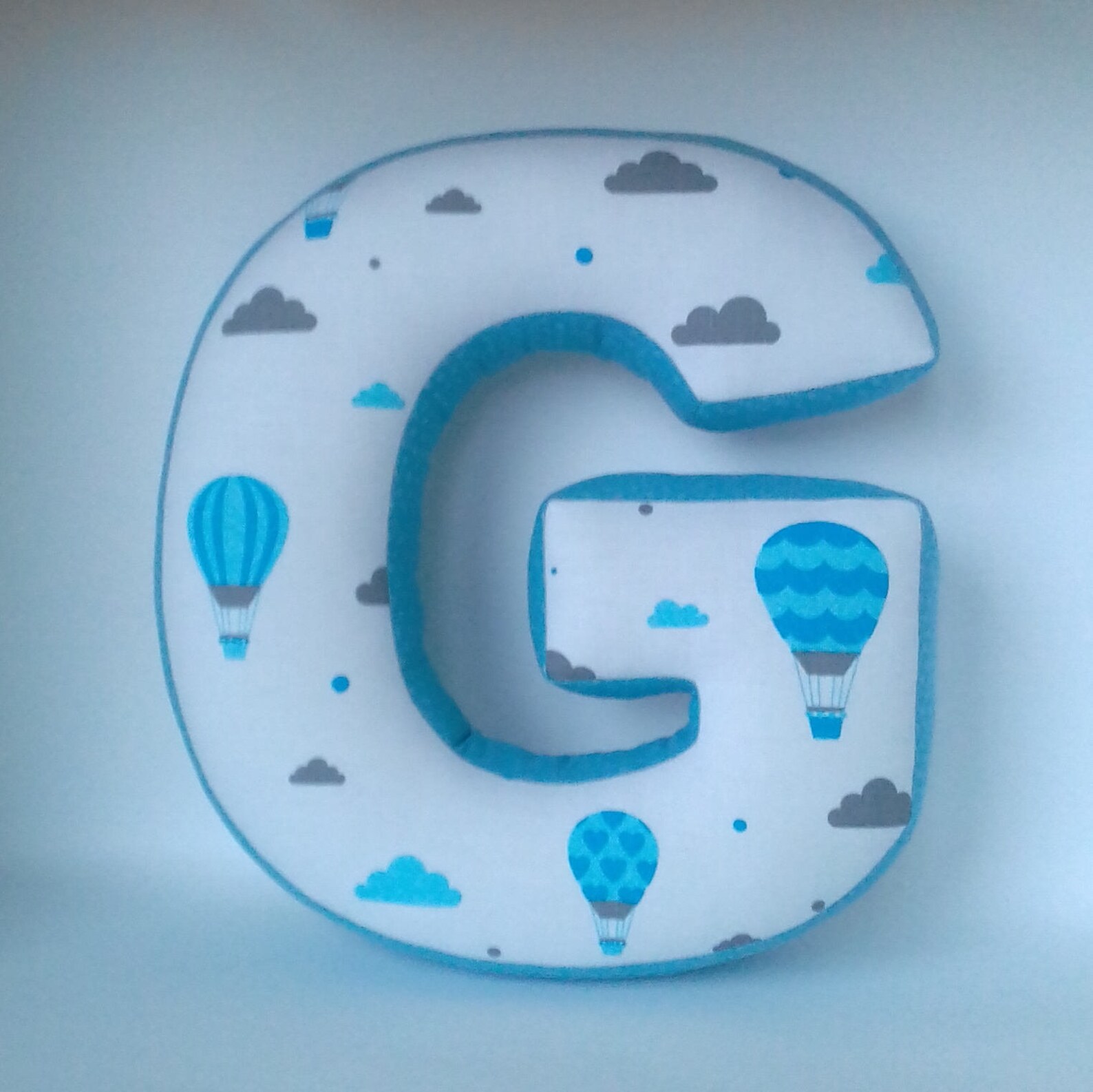 Letter G Pillow Christmas Gift Fabric Letter Nursery Decor Etsy