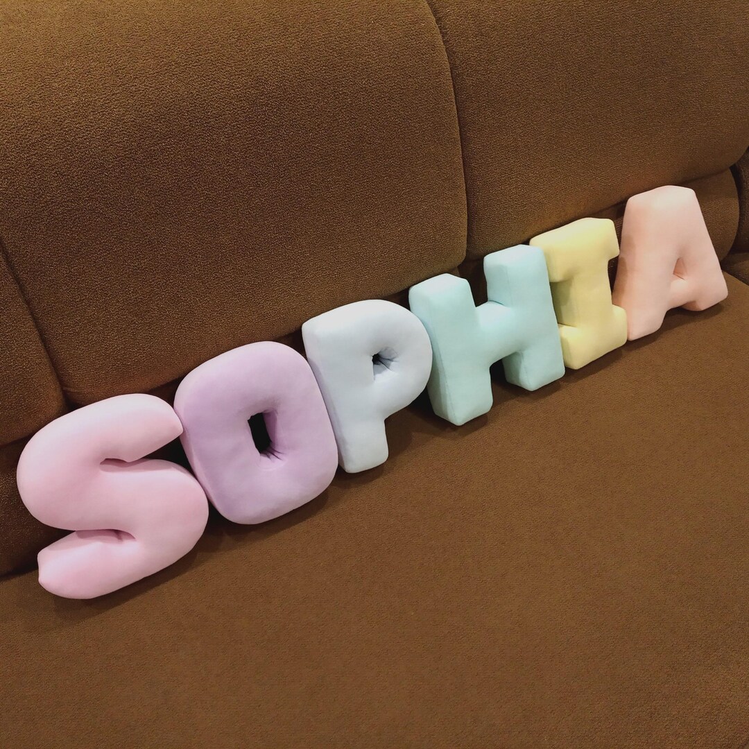 Velvet Letters for Kids Room Decor Anniversary Gift Ideas Custom