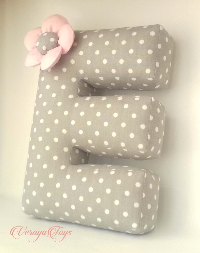 Letter Pillow E Personalized Cushion Throw Pillow Baby Name Etsy