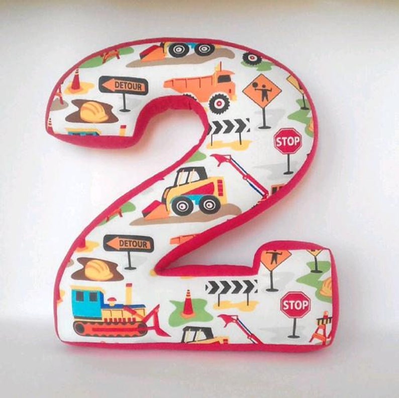 Number Pillow Two Personalized Numbers Pillows Throw Pillow Etsy