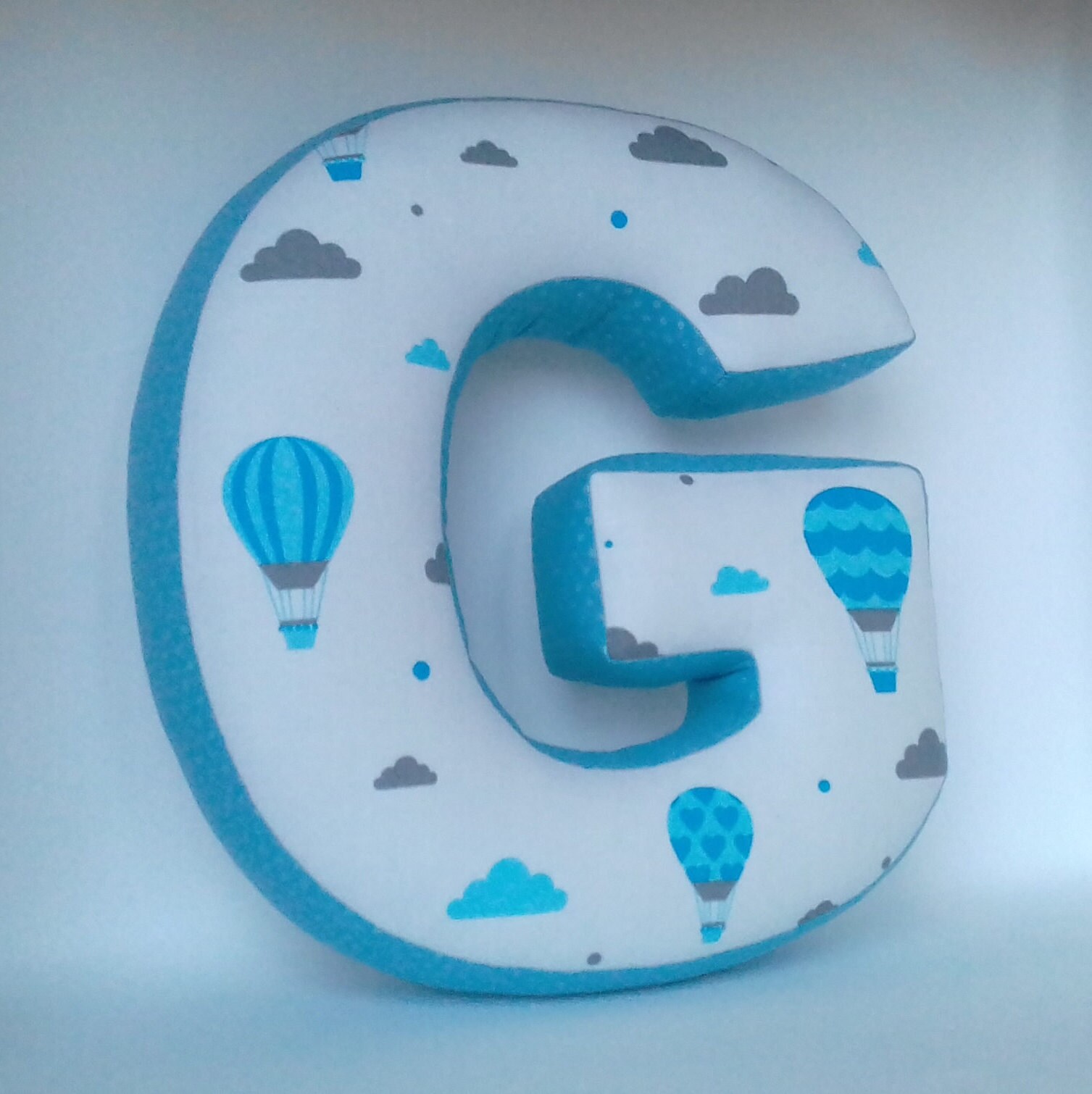 Letter G Pillow Christmas Gift Fabric Letter Nursery Decor Etsy