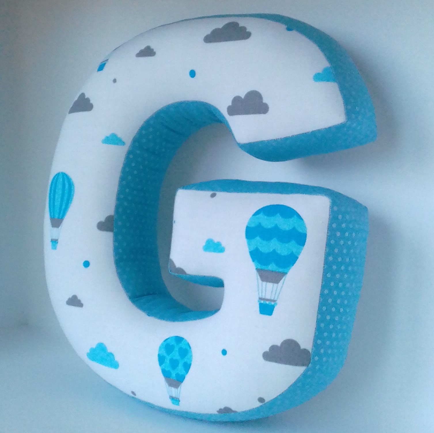 Letter G Pillow Christmas Gift Fabric Letter Nursery Decor Etsy