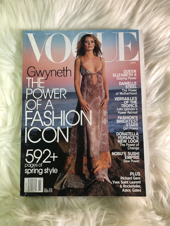 Magazine Vogue Mars 2002 - Gwyneth Paltrow, 592 Pages Mode épais