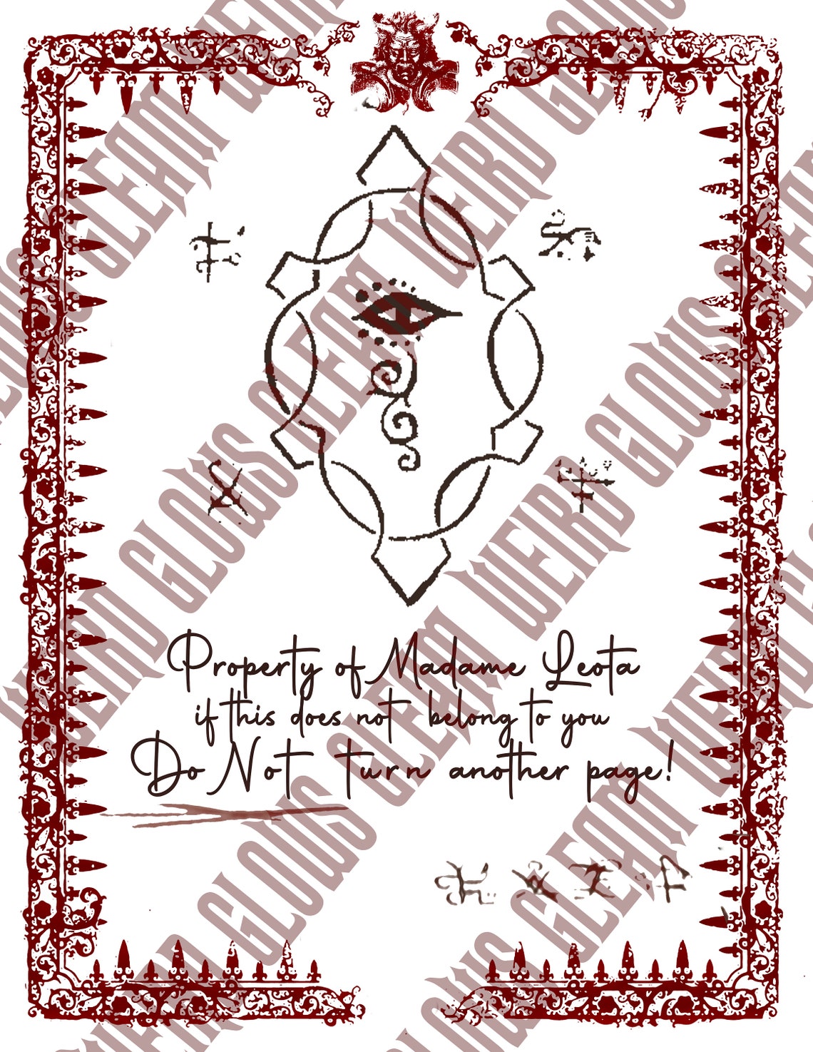 Madame Leota Spell Book 14 Printable Haunted Mansion Pages - Etsy