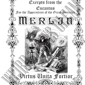 Disney Merlin Spell Book pages (Part 1)