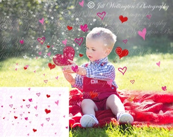 DIGITAL Heart Glitter png overlay for Valentine's Day, photos, photographers, photography, children's portraits, portraits