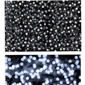 DIGITAL White Bokeh Overlays, set of four, for photographers, photography, photos image 3