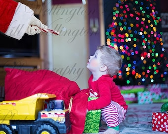 Digital Santa's Arm Overlay png, with candy cane, for photography, photographers