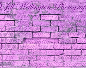 DIGITAL Brick Wall, purple, lilac, background, backdrop for photography, photos, photographers