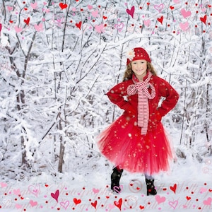 DIGITAL Valentine Hearts Frame png for Valentine&#39;s Day, love, birthdays, photographers, photography, photos