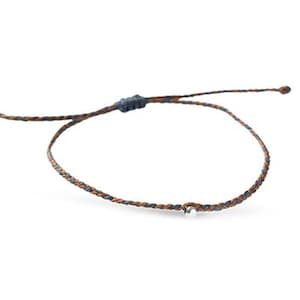 Adjustable Bracelet for Men with Wax Cord · Minimal Bracelet for Him ·