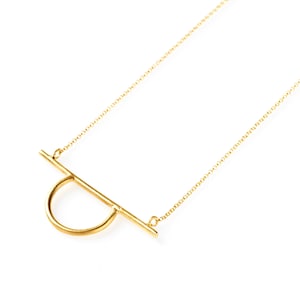 Minimal Geometric Pendant Necklace · Sterling Silver Necklace · Minimalist Necklace · Rose Gold Necklace Minimal
