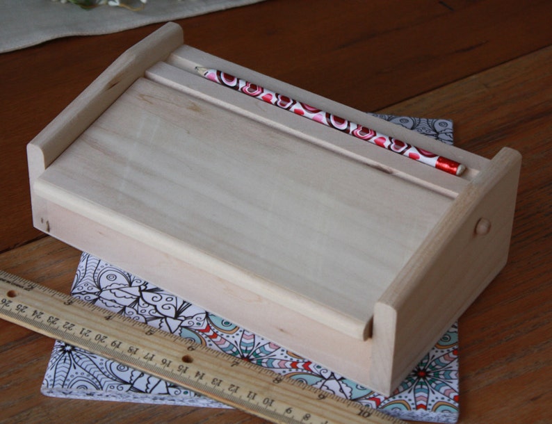 Wooden Pencil Storage Boxwooden Boxwood Image 0