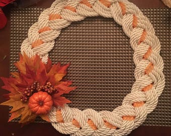 Nautical rope wreaths