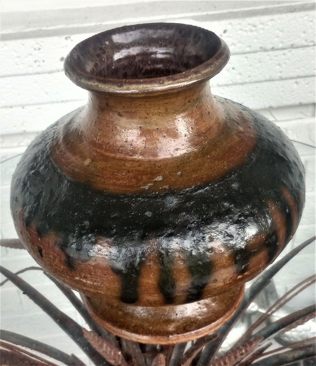 Vintage Studio Art Stoneware Pottery Vase Decanter Jug Signed - Etsy