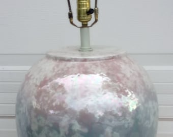 Vintage Mid Century Modern Sunset Lamp Corp. Ceramic Table Lamp