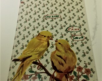 Anthroplogie Nathalie Lete Love Birds Porceain Charcuterie Cutting Cheese Board