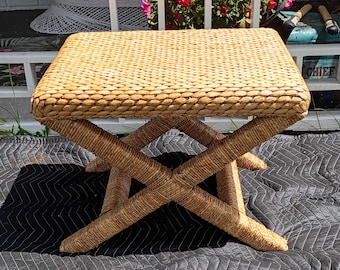 Palecek Soleil Coastal Beach Natural Seagrass Rope Stool