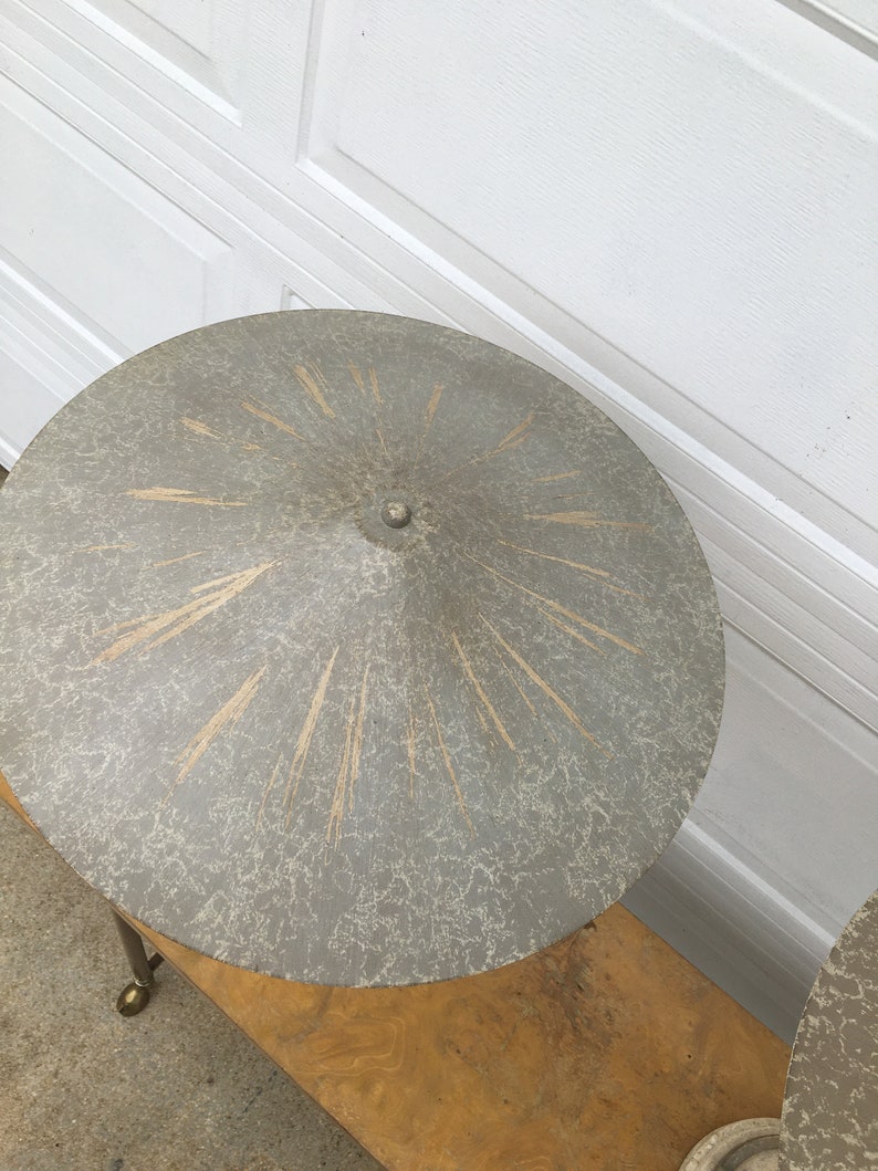 Vintage Pair Of Asian Table Lamps With Cymbal Lamp Shades And Etsy