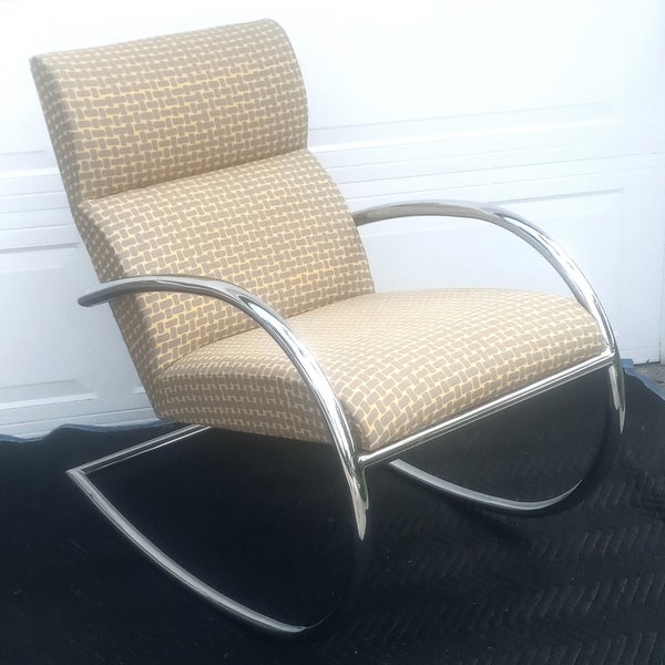 Chrome Rocking Chair - Etsy