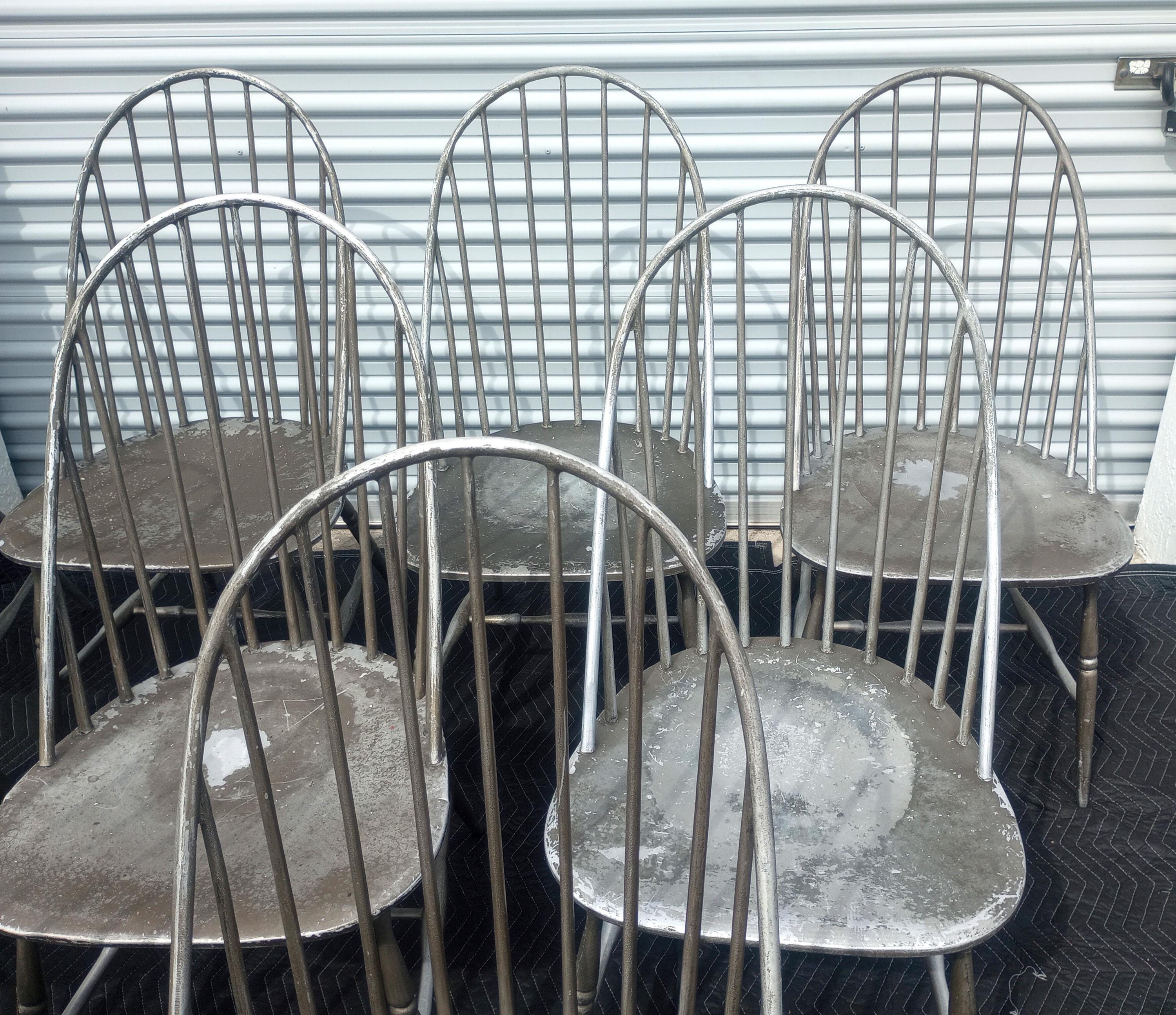 Set of 10 Vintage Retired Martha Stewart for Bernhardt Aluminum Windsor  Chairs - Etsy, image size:3000x2588