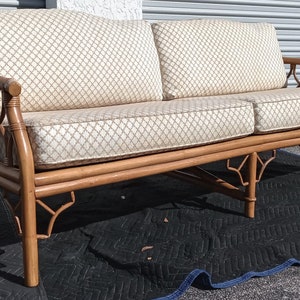 Vintage Rattan Couch - Etsy