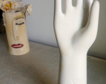 Vintage Mid Century 1972 General Porcelain NJ Glove Mold Size 7 Right Hand
