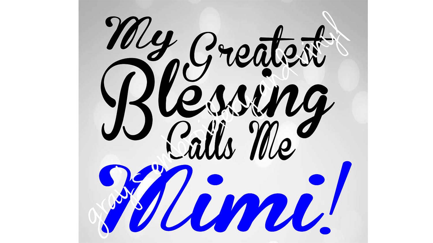 Blessed to be Called Mimi. Mimi me